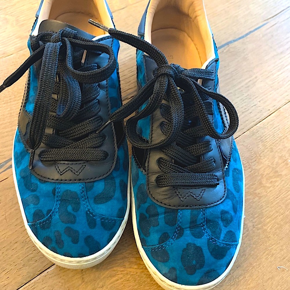 Stuart weitzman Green leopard sneaker